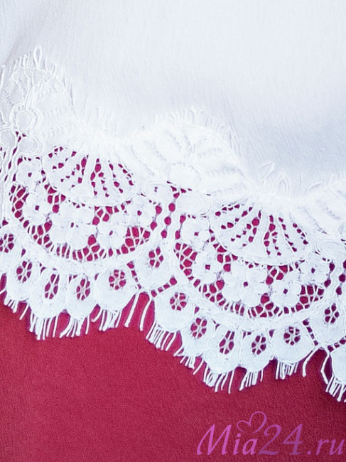 Топ женский с кружевом Opium Home & Sleepwear M-67 белый Топ женский с кружевом Opium Home & Sleepwear M-67 белый