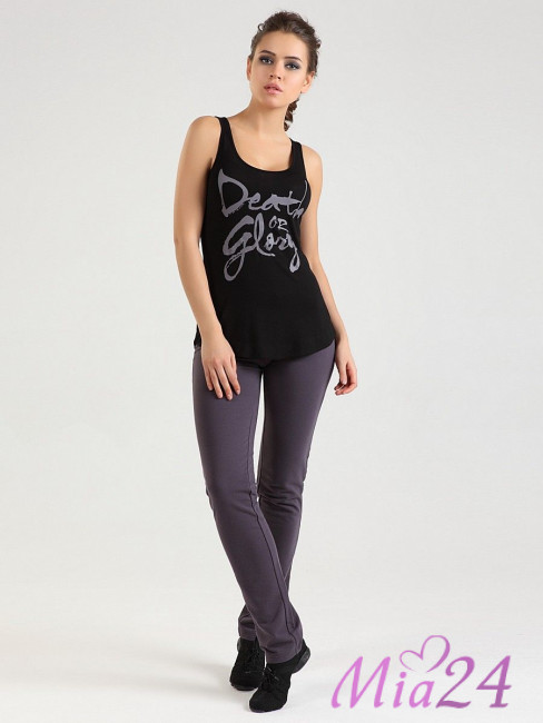 1505 Майка из трикотажа Grafite черный