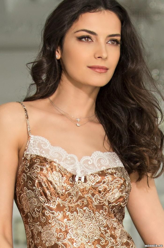 Сорочка женская шелковая Mia-Amore "Cappuccino" 3110 