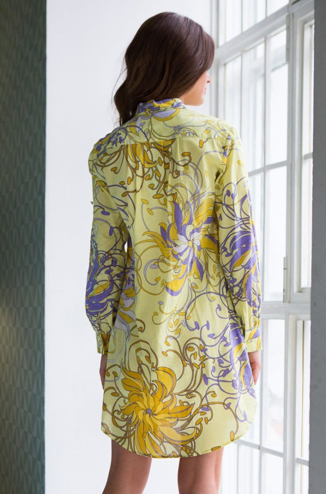 Туника короткая из хлопка Mia-Mia "Limonchella" 16226