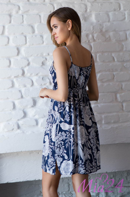 Сорочка женская из вискозы Mia-Mia "Ariana" 16331 синий Сорочка женская из вискозы Mia-Mia "Ariana" 16331 синий