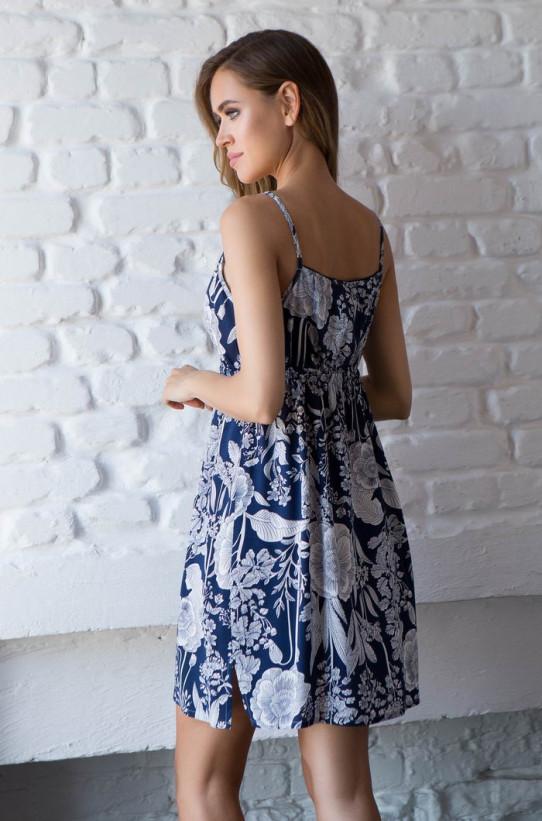 Сорочка женская из вискозы Mia-Mia "Ariana" 16331 синий