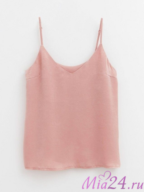 Топ женский из легкой атласной ткани с эффектом бархата Conte Elegant LTT1176 античная роза Топ женский из легкой атласной ткани с эффектом бархата Conte Elegant LTT1176 античная роза