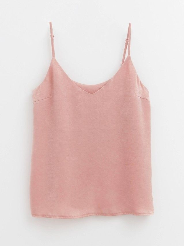 Топ женский из легкой атласной ткани с эффектом бархата Conte Elegant LTT1176 античная роза