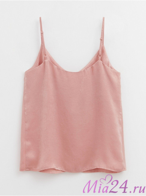 Топ женский из легкой атласной ткани с эффектом бархата Conte Elegant LTT1176 античная роза Топ женский из легкой атласной ткани с эффектом бархата Conte Elegant LTT1176 античная роза