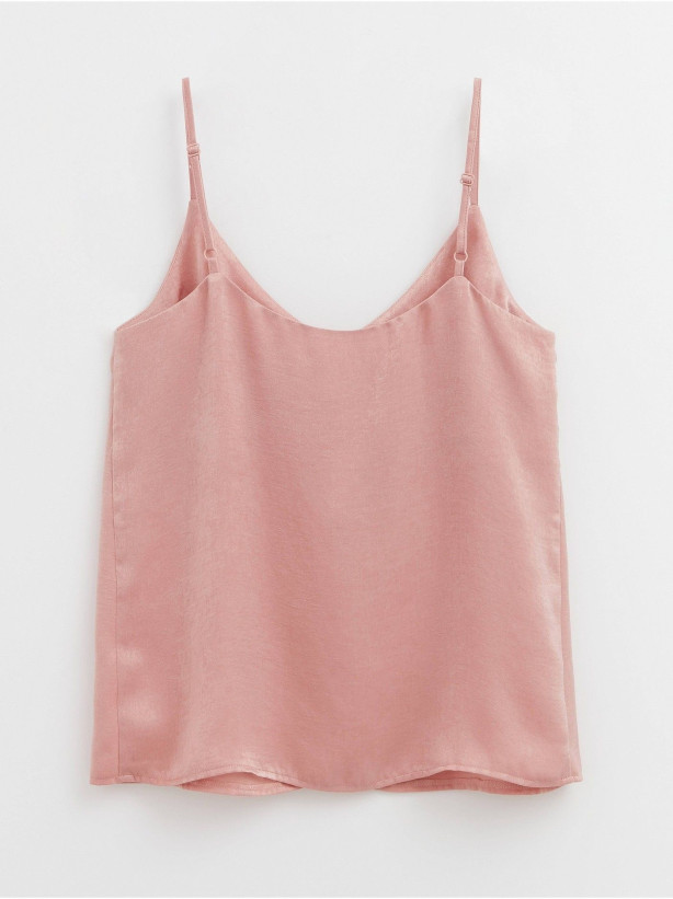 Топ женский из легкой атласной ткани с эффектом бархата Conte Elegant LTT1176 античная роза