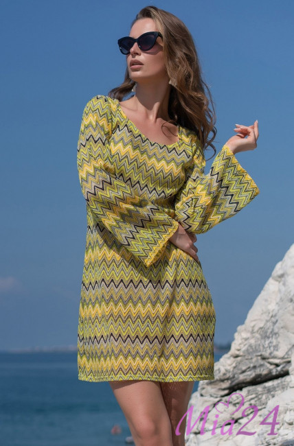 Туника пляжная Mia-Amore"Missoni" 8240 желтый