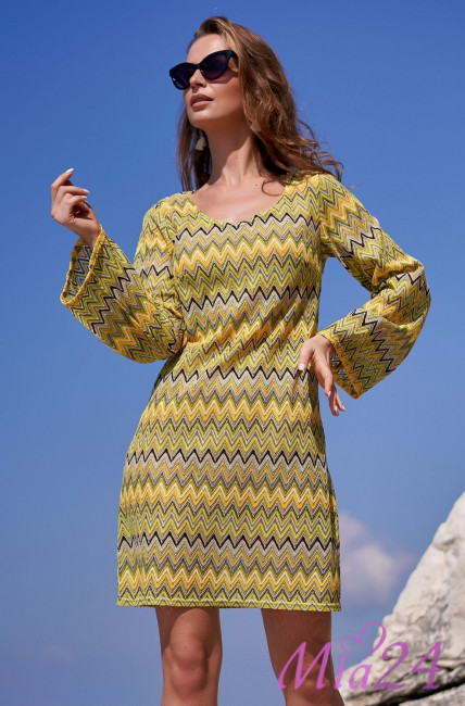 Туника пляжная Mia-Amore"Missoni" 8240 желтый