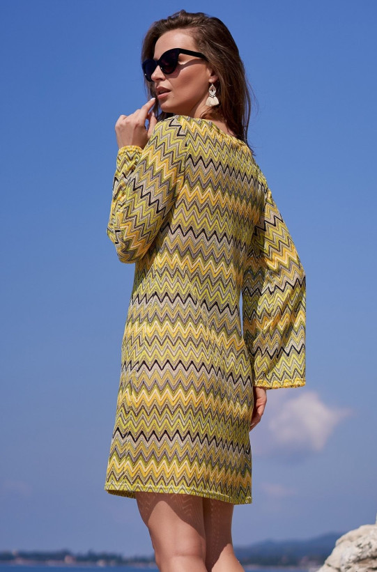 Туника пляжная Mia-Amore"Missoni" 8240 желтый