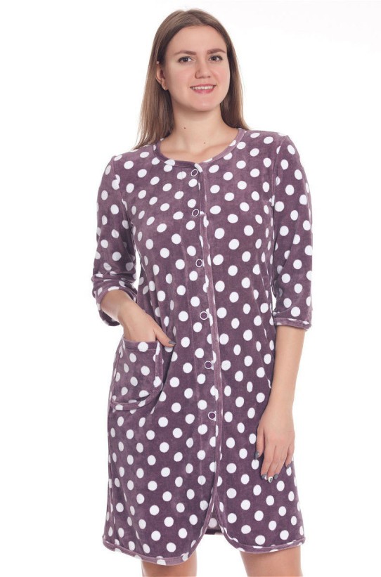 Халат велюровый "Весталия" 3164 кофейный