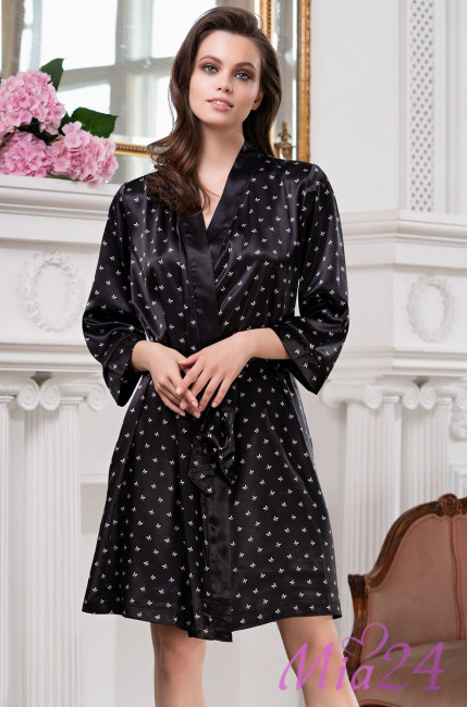 Халат женский Mia-Mella "Clever" 8943 черный