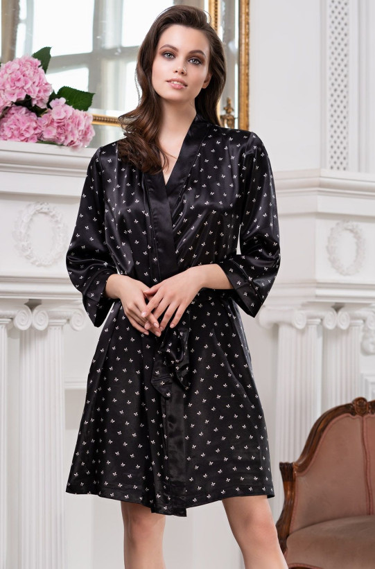 Халат женский Mia-Mella "Clever" 8943 черный
