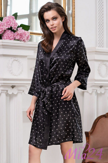 Халат женский Mia-Mella "Clever" 8943 черный