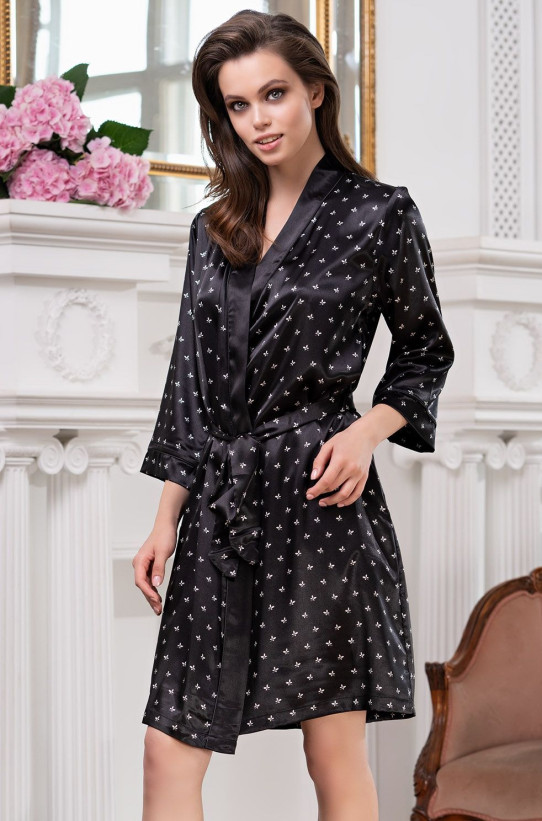 Халат женский Mia-Mella "Clever" 8943 черный