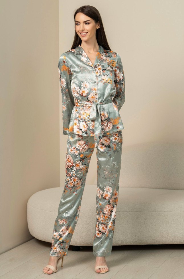 Комплект-тройка женский домаший шелковый Mia-Amore "Azalia" 4417