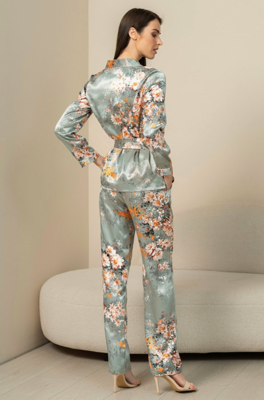 Комплект-тройка женский домаший шелковый Mia-Amore "Azalia" 4417