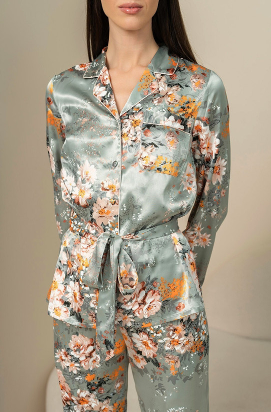 Комплект-тройка женский домаший шелковый Mia-Amore "Azalia" 4417