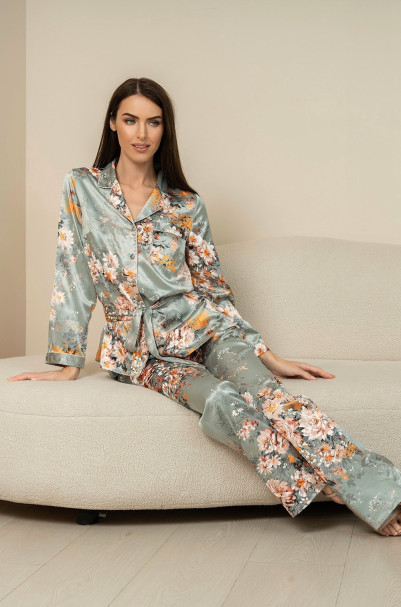 Комплект-тройка женский домаший шелковый Mia-Amore "Azalia" 4417