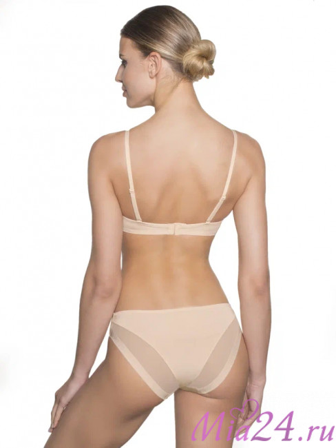 Бюстгальтер балконет без косточек "Milla" Amelie 2018 пудра