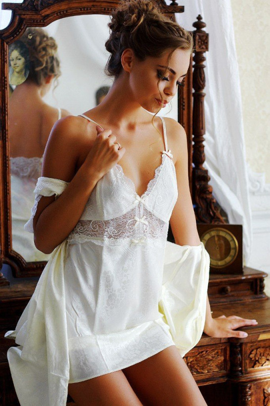 9311 Сорочка "Giselle" шампань