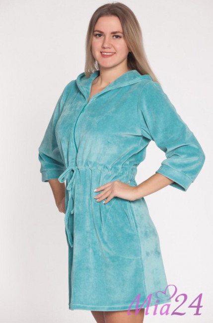 Халат короткий велюровый "Весталия" 3770