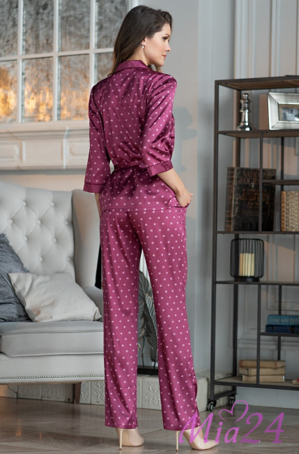 Комплект-тройка домашней одежды Mia-Mella "Clever" 8946 бордовый