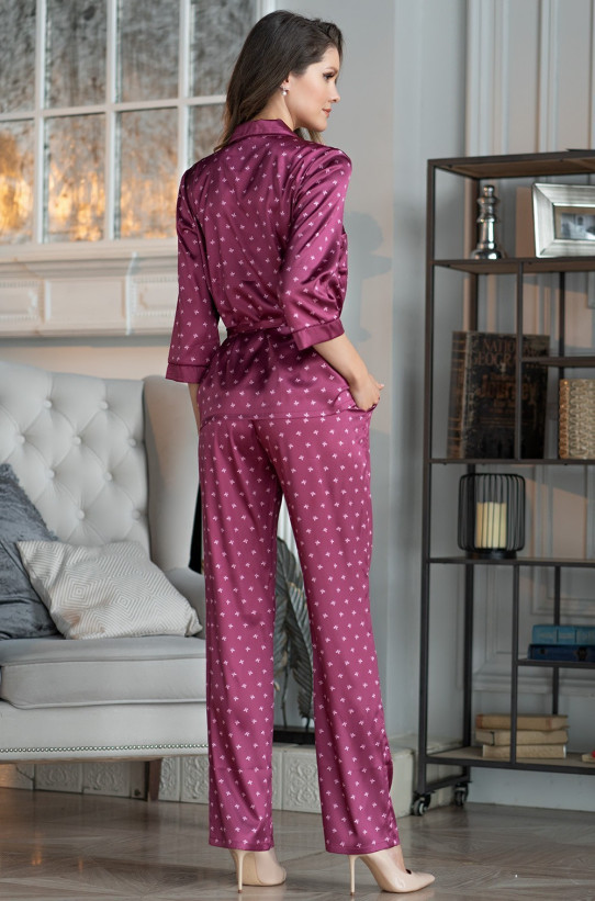 Комплект-тройка домашней одежды Mia-Mella "Clever" 8946 бордовый