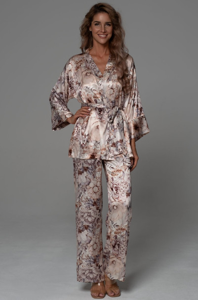 Комплект-тройка женский Laurel 4787 'Mia-Amore' - жакет, топ и брюки, шелковый 