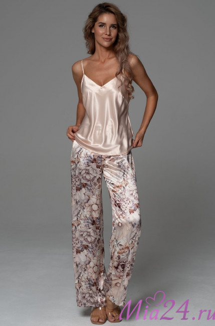 Комплект-тройка женский Laurel 4787 'Mia-Amore' - жакет, топ и брюки, шелковый 