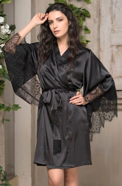 Халат женский Mia-Amore "Afrodita" 2163 черный