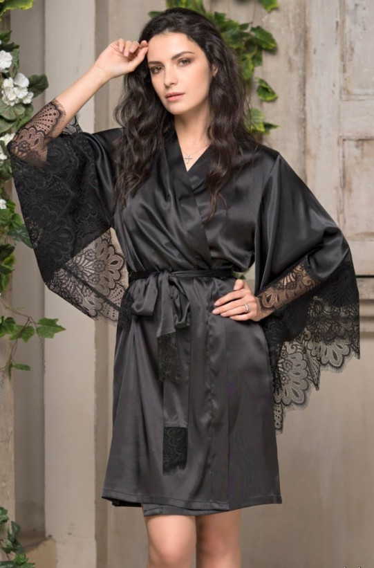 Халат женский Mia-Amore "Afrodita" 2163 черный