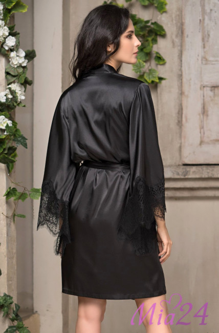 Халат женский Mia-Amore "Afrodita" 2163 черный Халат женский Mia-Amore "Afrodita" 2163 черный