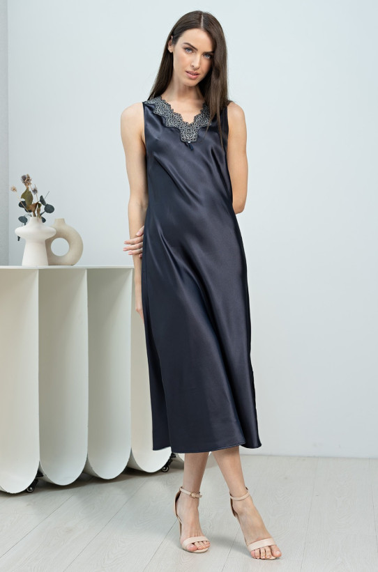 Сорочка женская шелковая длинная Mia-Amore "Emmanuelle" 4348