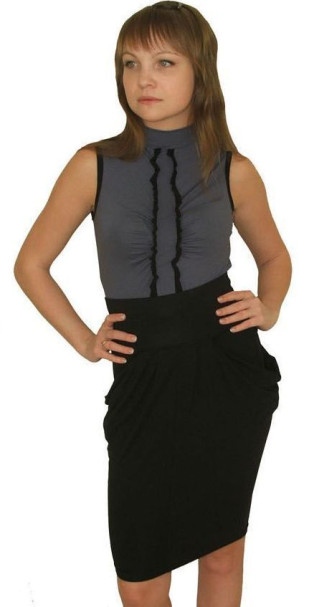 Юбка женская трикотаж "Серебряная Ладья" 3002