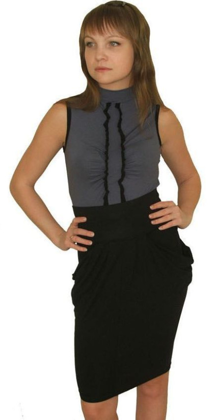 Юбка женская трикотаж "Серебряная Ладья" 3002 