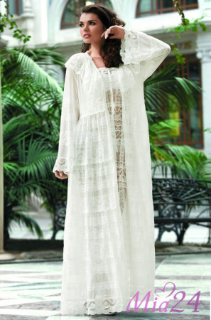Халат женский длинный кружевной Mia-Mia "Mia Amore" 16007