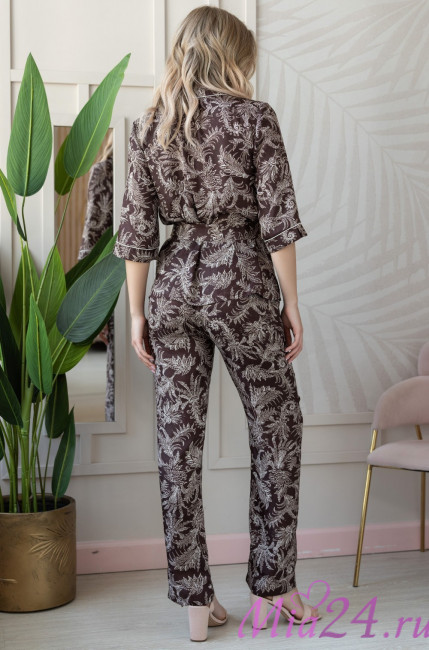 Комплект шелковый Mia-Amore "Evita" 3086 шоколад Комплект шелковый Mia-Amore "Evita" 3086 шоколад