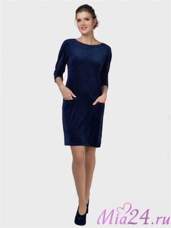 1803 Платье домашнее "Petra" синий