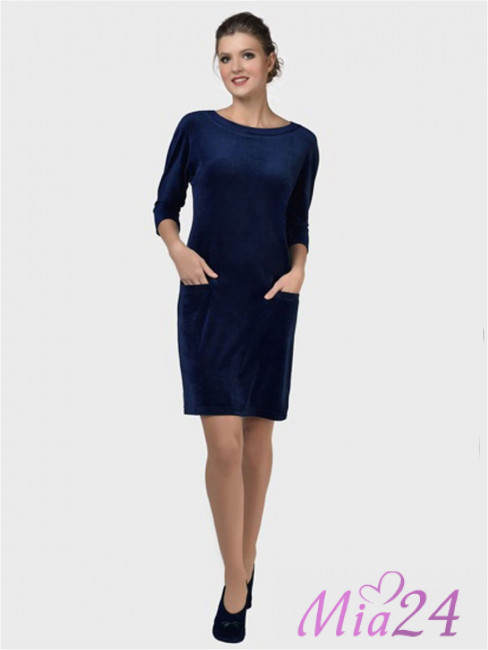 1803 Платье домашнее "Petra" синий