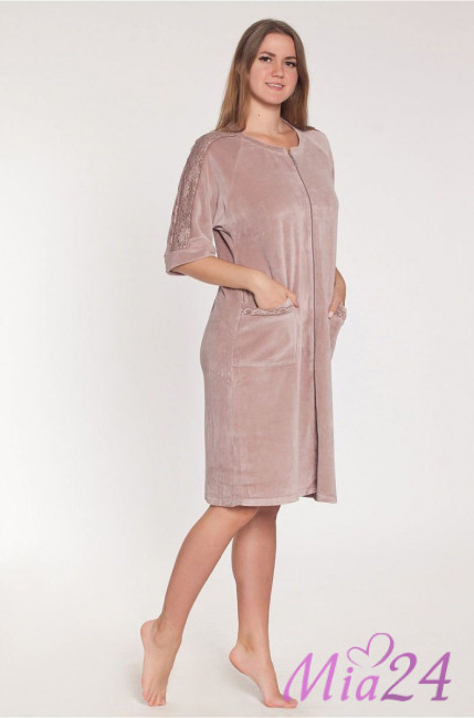 Халат домашний велюровый "Весталия" 3176