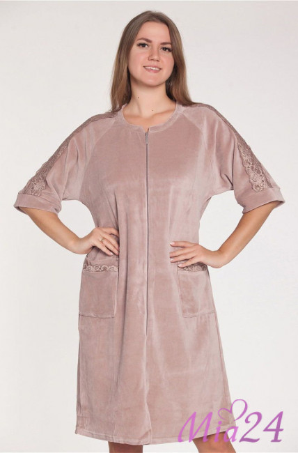 Халат домашний велюровый "Весталия" 3176