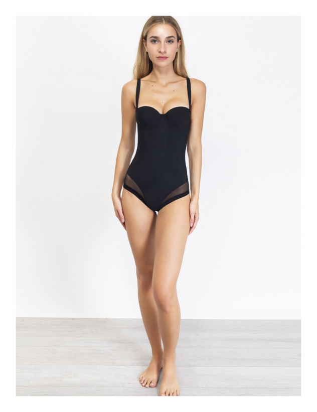 Боди из микрофибры Sielei "Everybody" 1852 черный