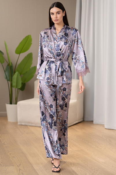 Комплект-тройка женский шелковый Mia-Amore "Primrose" 4065