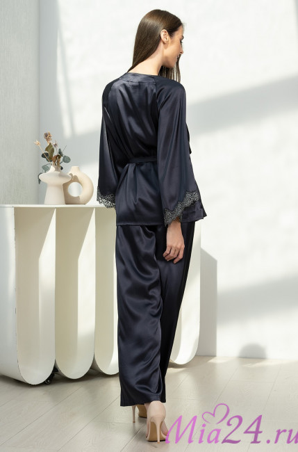 Комплект-тройка домашний женский шелковый Mia-Amore "Emmanuelle" 4345 Комплект-тройка домашний женский шелковый Mia-Amore "Emmanuelle" 4345