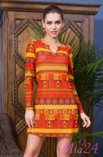 Туника пляжная женская Mia-Mia "Adelin" 19214 оранжевый