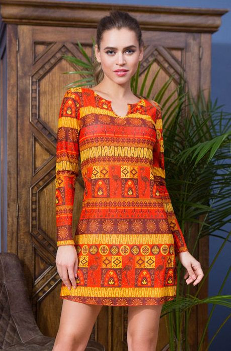 Туника пляжная женская Mia-Mia "Adelin" 19214 оранжевый