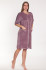 Халат домашний велюровый сиреневый "Весталия" 3176 Халат домашний велюровый сиреневый "Весталия" 3176