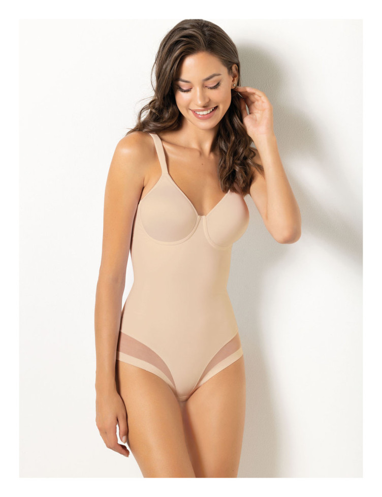 Боди из микрофибры Sielei "Everybody" 1856 пудра  