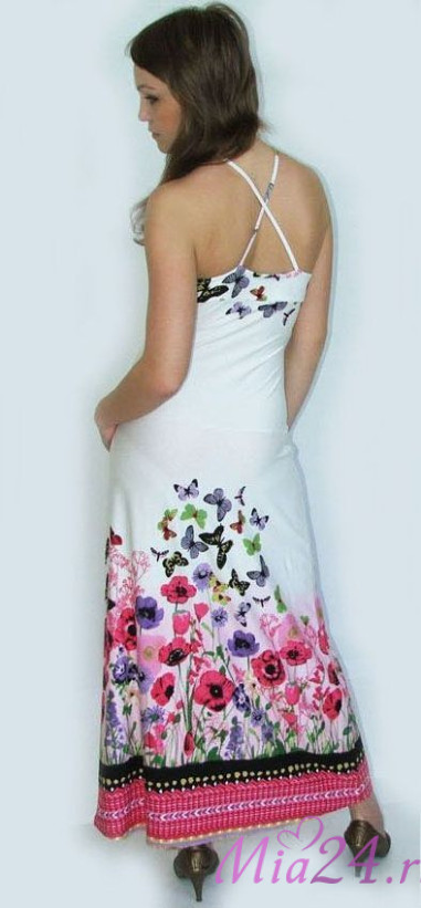 Платье летнее женское длинное Серебряная ладья 1037