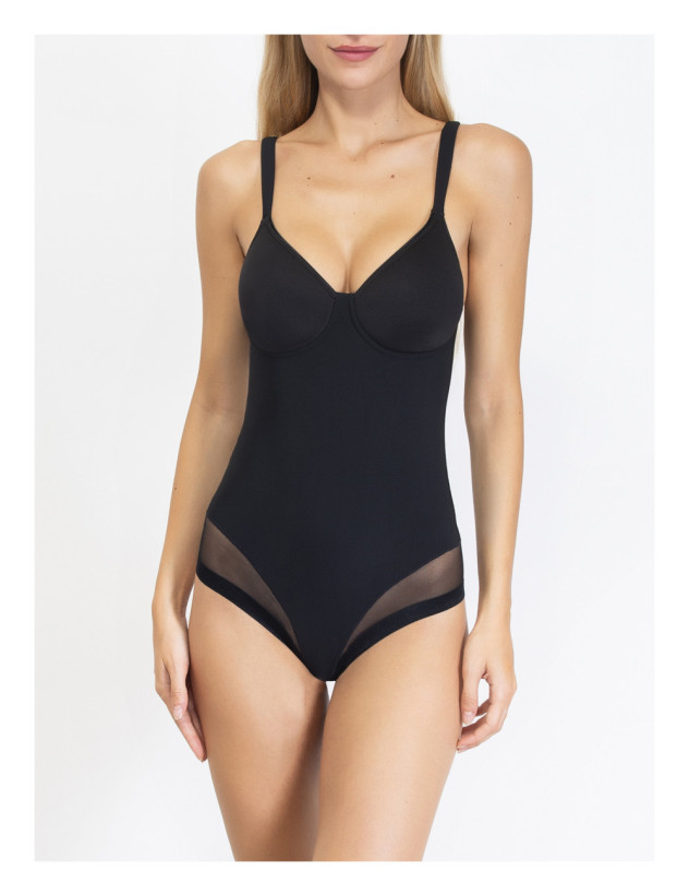 Боди из микрофибры Sielei "Everybody" 1856 черный